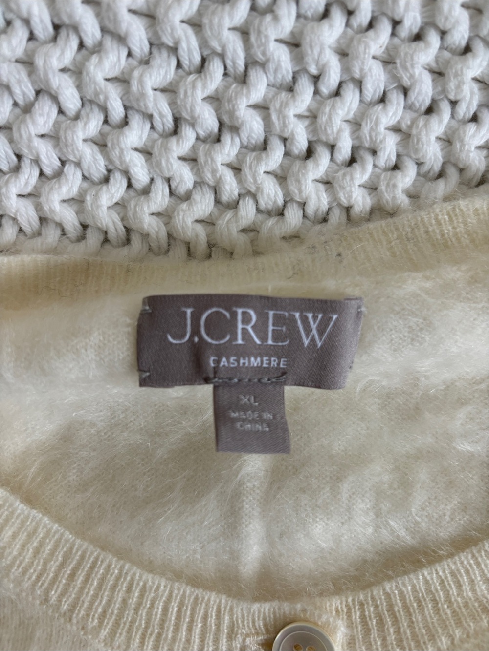JCrew Brushed Cashmere Cropped Cardigan - Picture 7 of 10